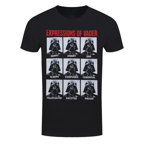 Pin_Eve Other - Star Wars Expressions Of Vader Retro Graphics Unisex T-shirt